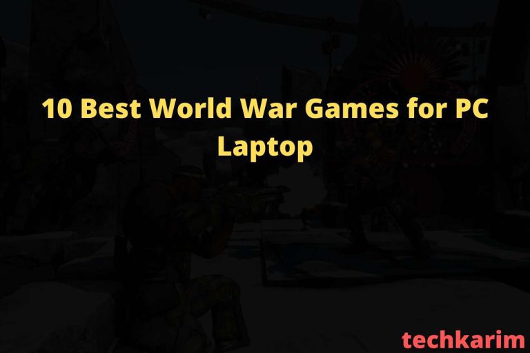 10 Best World War Games for PC Laptop