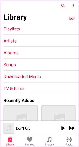 Android-Apple-Music-Library