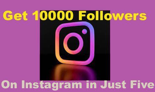 1,000 followers on Instagram in just five