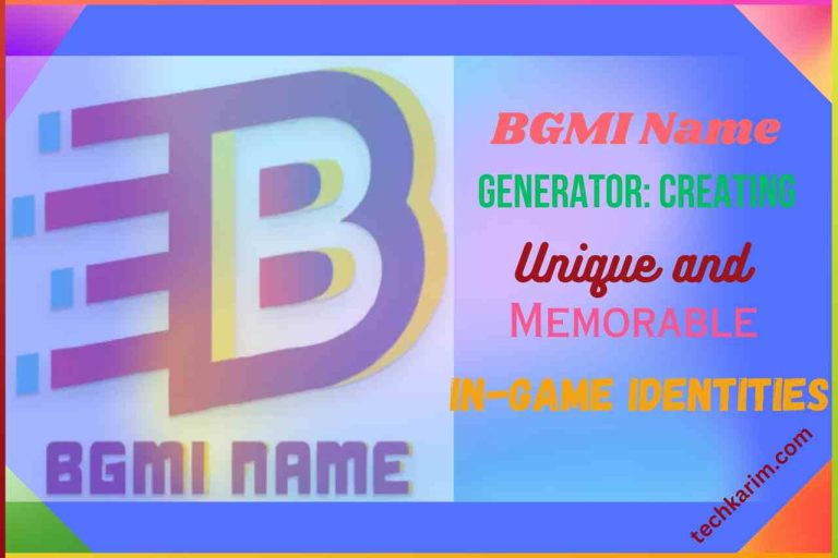 BGMI Name Generator