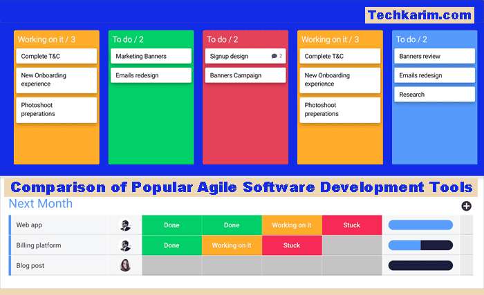 Comparison of Popular Agile Software Development Tools