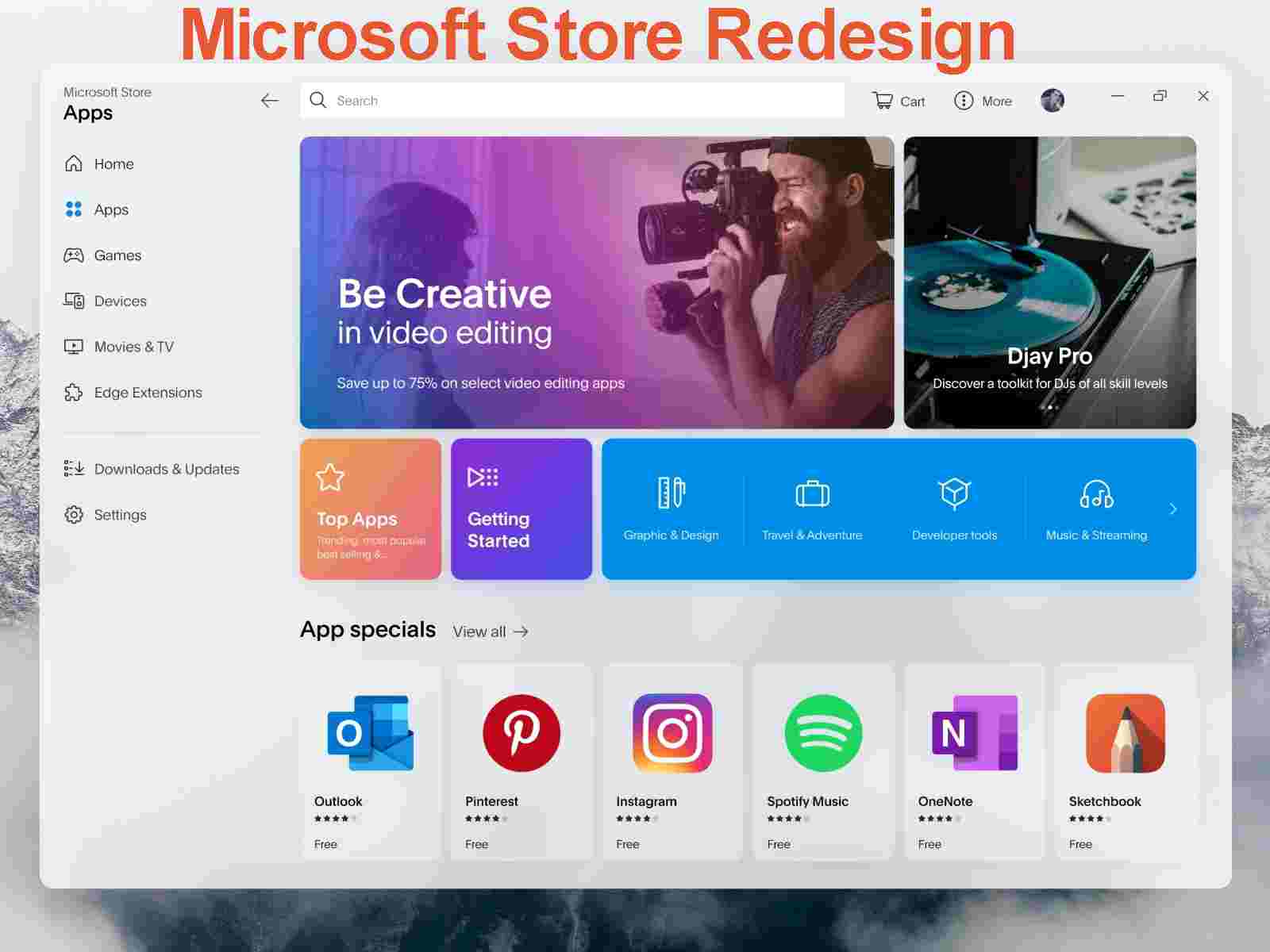 Microsoft Store Redesign