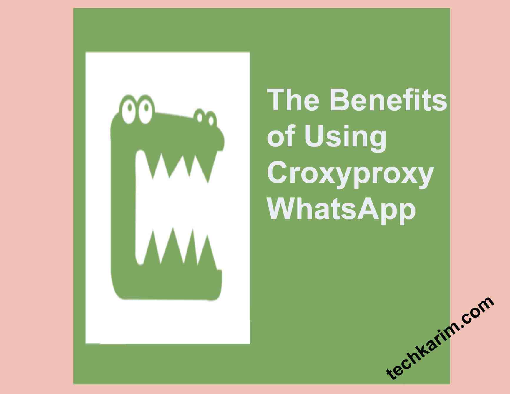 The Benefits of Using Croxyproxy WhatsApp