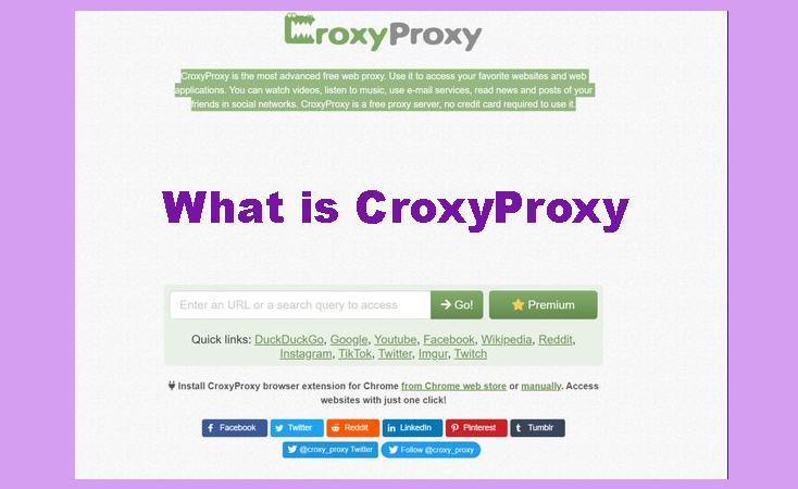 What is CroxyProxy