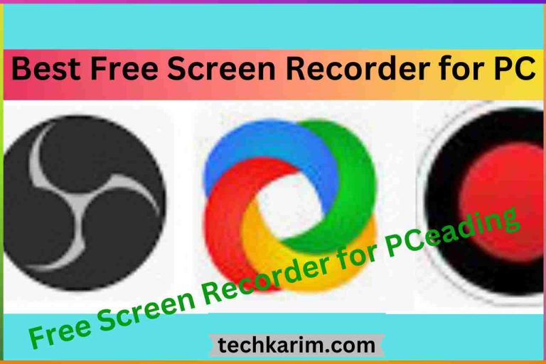 Best Free Screen Recorder for PC