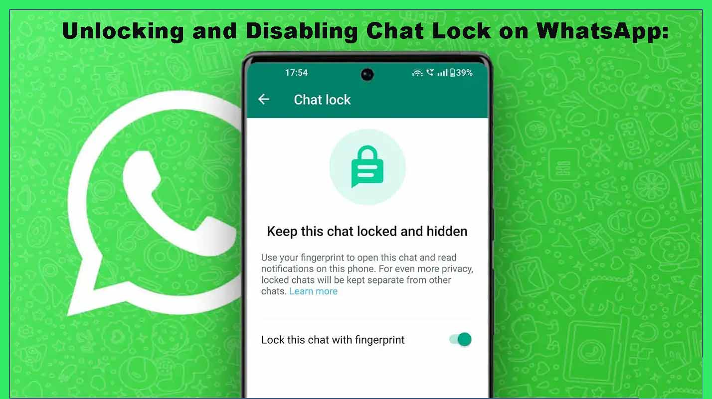 Unlocking and Disabling Chat Lock on WhatsApp