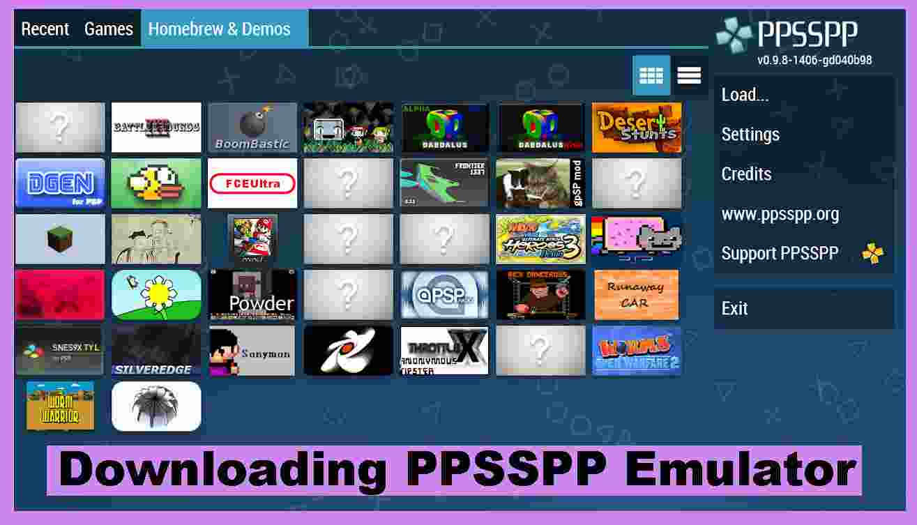 Downloading PPSSPP Emulator