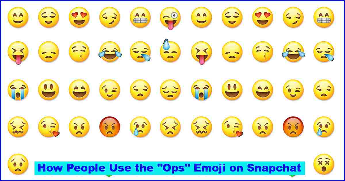 How People Use the Ops Emoji on Snapchat